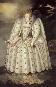 unknow artist The Ditchley Portrait of Queen Elizabeth oil on canvas